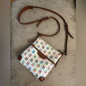 Dooney & Bourke Signature Rainbow Crossbody 1975 Print